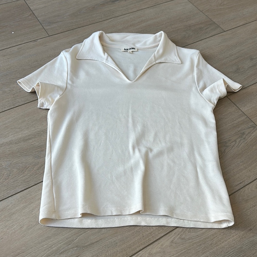 DJERF AVENUE Getaway T-shirt Cream Size M